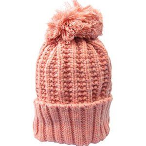 Women Crochet Knitted With Bom Beret Beanie Hat